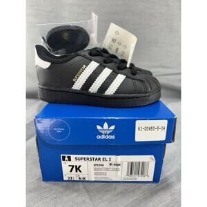 Adidas Superstar El I Toddlers Shoes Core Black-Cloud White EF5396 7K